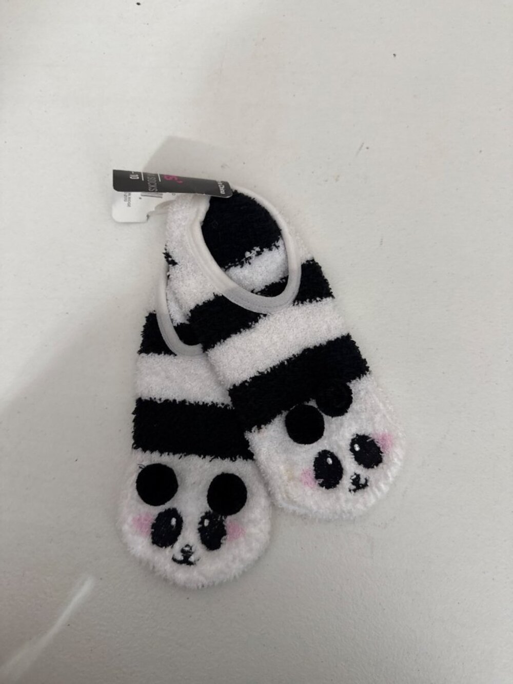 Ladies Critter Ballerina Socks Panda Design Shoe Size 4-10